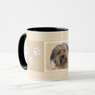 Pyrenean Shepherd Painting - Cute Original Dog Art Mug