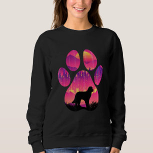 Pyrenean Shepherd Paw Mom Dad Dog  Women Men Sweatshirt
