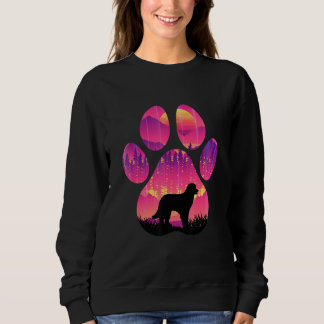 Pyrenean Shepherd Paw Mom Dad Dog  Women Men Sweatshirt