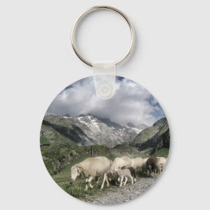 pyrenees landscape key ring