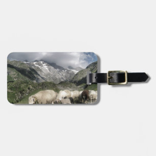 pyrenees landscape luggage tag