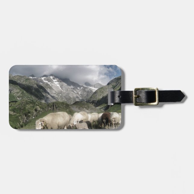 pyrenees landscape luggage tag (Front Horizontal)