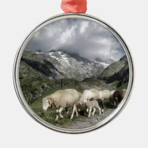 pyrenees landscape metal tree decoration