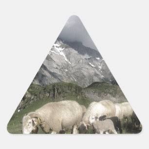 pyrenees landscape triangle sticker