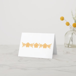 Pyrex Butterfly Gold Notecard - White