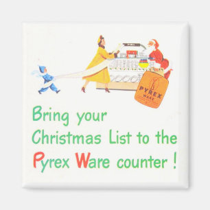 Pyrex Christmas Magnet