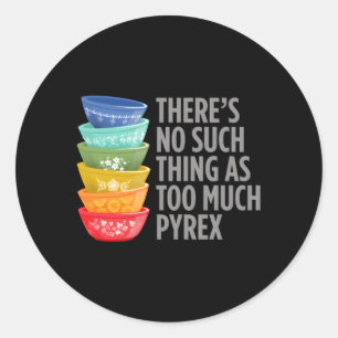 Pyrex Collector Kitchen Mixing Bowls Classic Round Sticker