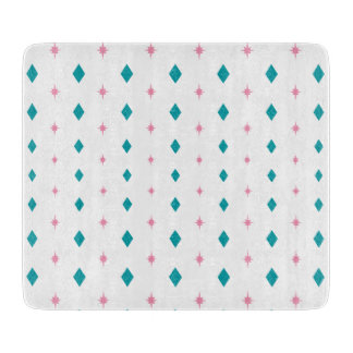 Pyrex Diamonds & Stars Glass Cutting Board - Multi