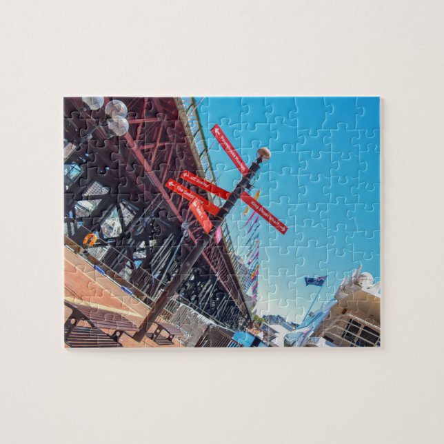 Pyrmont Bridge in Sydney Australia Jigsaw Puzzle (Horizontal)