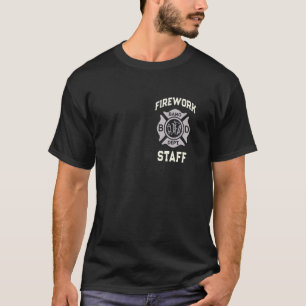 Pyro Crew FIREWORK STAFF 4th of July Bang Safety D T-Shirt
