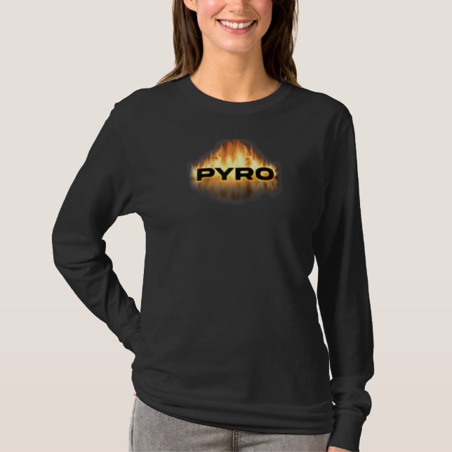 Pyro Fire Explosion Pyrotechnician Fireworks Pyrom T-Shirt (Front)