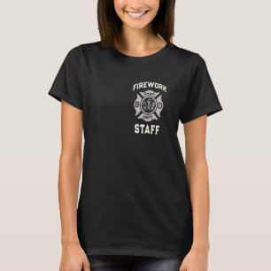 Pyro FIREWORK STAFF 4th of July Boom Squad Safety T-Shirt