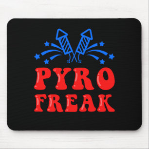 Pyro Freak Pyrotechnics Fireworks Firecracker Gift Mouse Pad