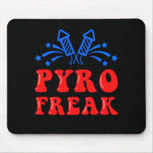 Pyro Freak Pyrotechnics Fireworks Firecracker Gift Mouse Pad