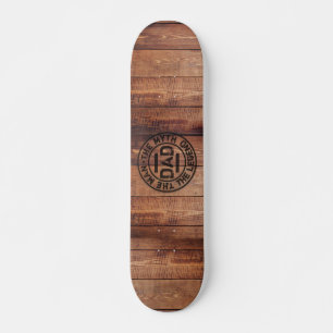 Pyrography Dad The Man Myth Legend Wood  Skateboard