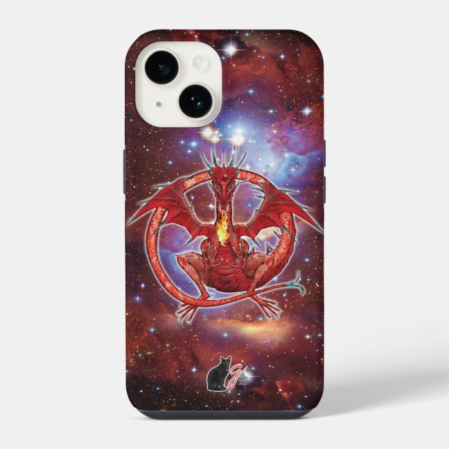 Pyrope Cosmic Dragon Case-Mate iPhone Case (Back)