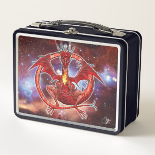 Pyrope Cosmic Dragon  Metal Lunch Box