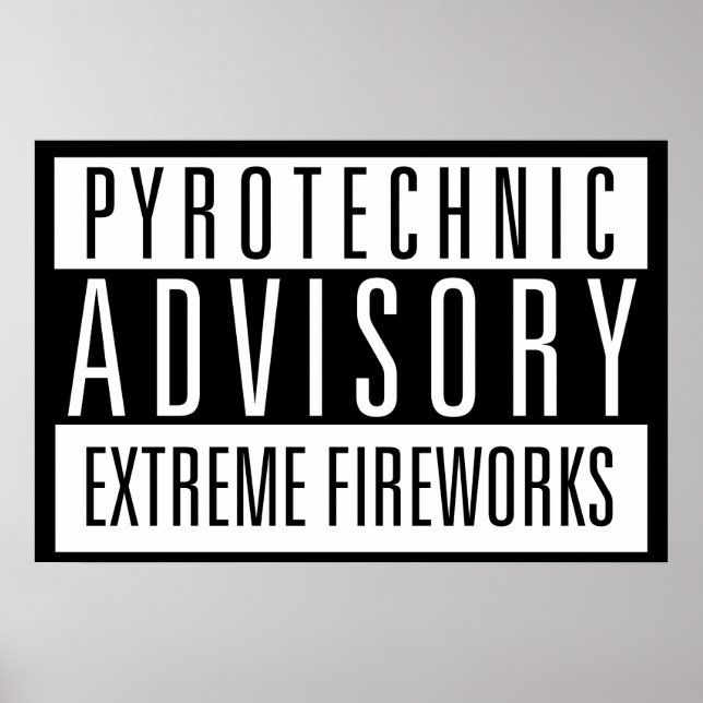 Pyrotechnic Advisory - Fireworks Extreme Poster (Front)