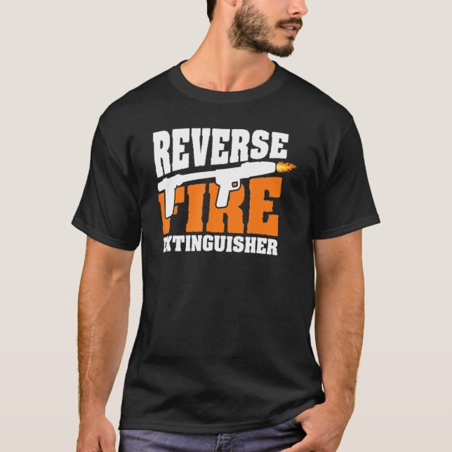 Pyrotechnics Flame Machine  Flame Thrower Gun Flam T-Shirt (Front)
