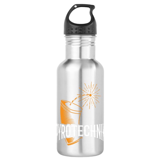 Pyrotechnics Pyrotechnician Crew Fireworks Pyro 710 Ml Water Bottle (Front)