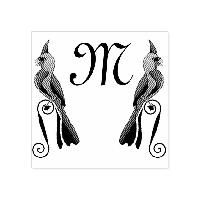 Pyrrhuloxia Pretty Cardinal Family Bird Rubber Stamp (Imprint)