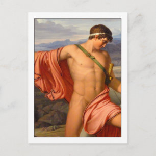 Pyrrhus and Andromache by Johan Lund Postcard