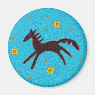 Pysanka Symbol: Horse Magnet