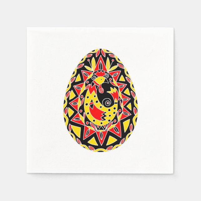 Pysanki Easter Eggs Napkin (Front)