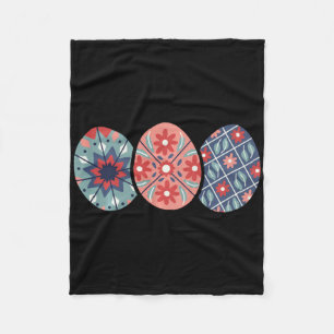 Pysanky Easter Eggs Long Sleeve  Fleece Blanket