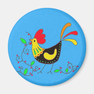 Pysanky Symbols Series: Rooster Magnet