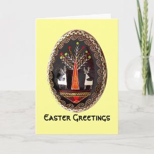 Pysanky Ukrainian Painted Egg Easter Card