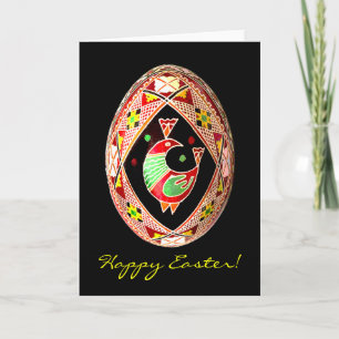 Pysanky Ukrainian Painted Egg Easter Card