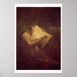 Pythagoras (6th century BC) (oil on canvas) Poster