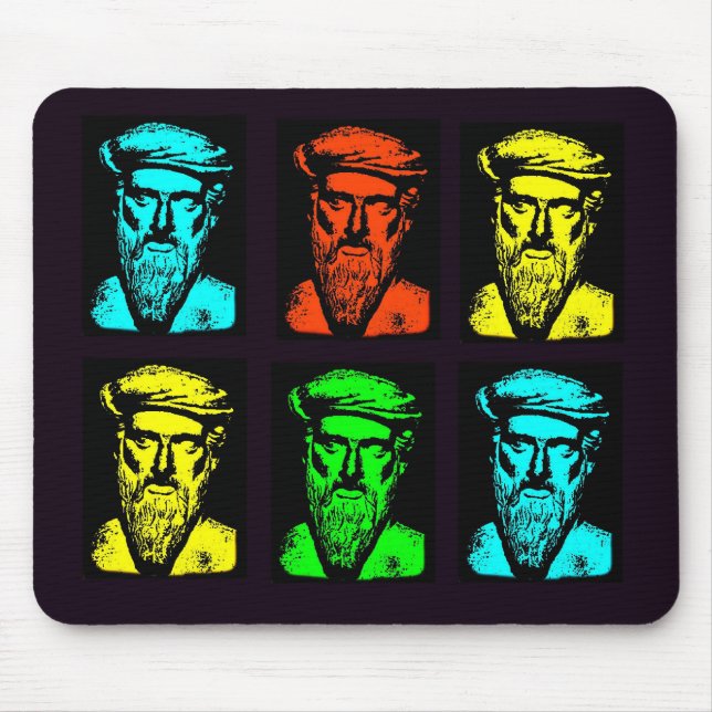 Pythagoras Collage Mouse Pad (Front)