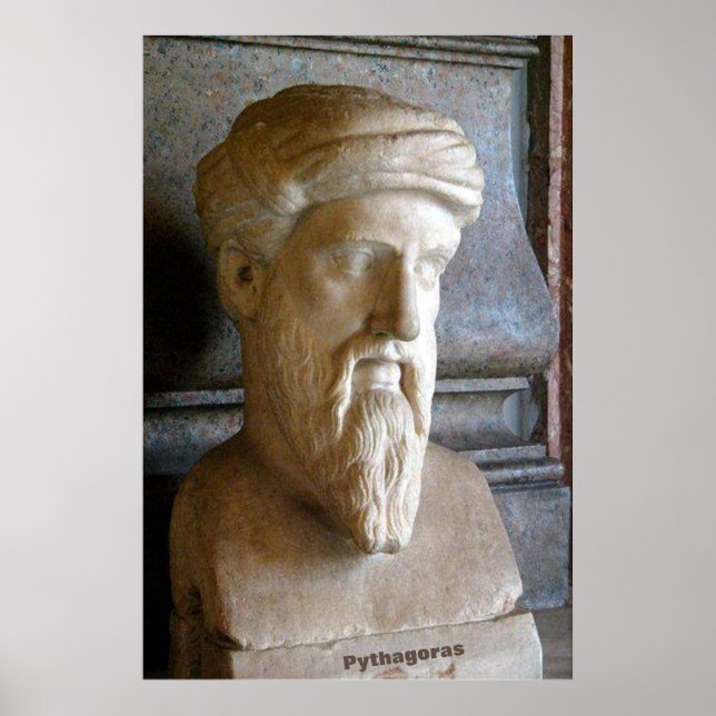 Pythagoras / Greek Philosopher / Poster (Front)