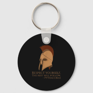 Pythagoras Quote Ancient Greek Philosophy - Repect Key Ring