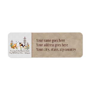 Pythagoras Vegetarian quote Return Address Label