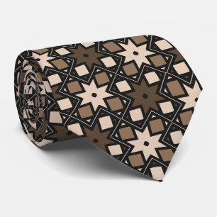 Pythagorean abstract sepia monochrome tie