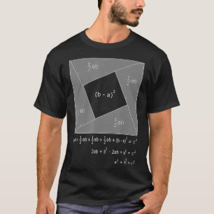 Pythagorean Theorem Algebraic Proof Math  T-Shirt