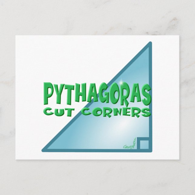 Pythagorean Theorem Postcard (Front)