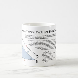 Pythagorean Theorem Proof Using Similar Triangles Coffee Mug