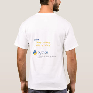 Python and its creator with the year of creation T-Shirt