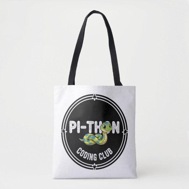 Python Coding Club Programmer Tote Bag (Front)