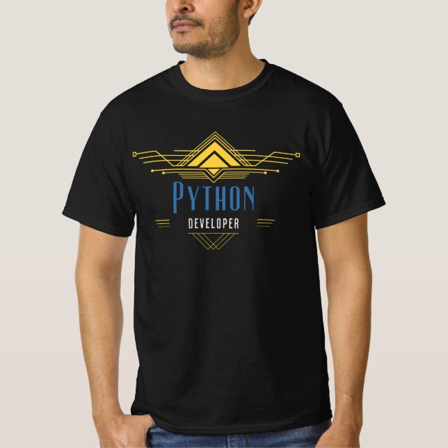 Python Developer Code Artisan T-Shirt (Front)