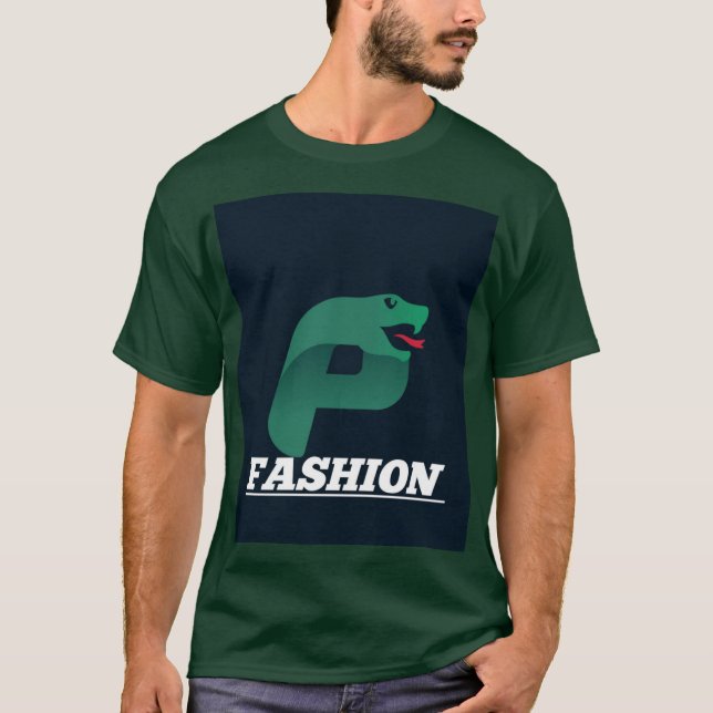 Python Fashion: Mehedi T shirt with Snake-Pattern (Front)