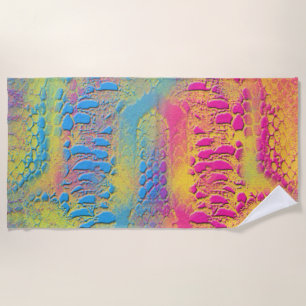 PYTHON - modern decorative fractal - Beach Towel