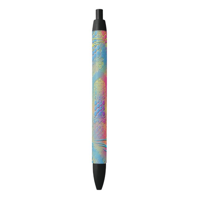 PYTHON - modern decorative fractal - Black Ink Pen (Front Vertical)