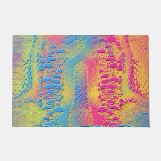 PYTHON - modern decorative fractal - Doormat (Front)