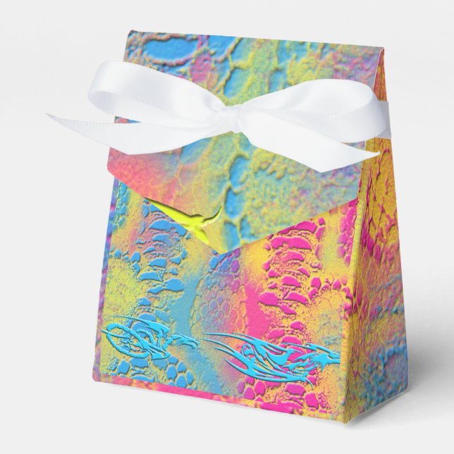 PYTHON - modern decorative fractal - Favour Box (Front Side)