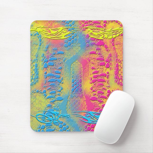 PYTHON - modern decorative fractal - Mouse Pad (With Mouse)